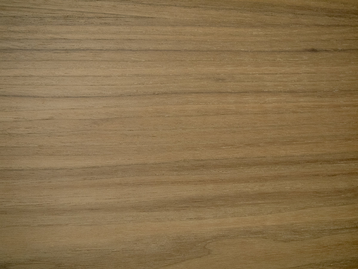 Swatch of walnut wood, highlighting its rich dark color and intricate grain, perfect for premium and elegant design applications.