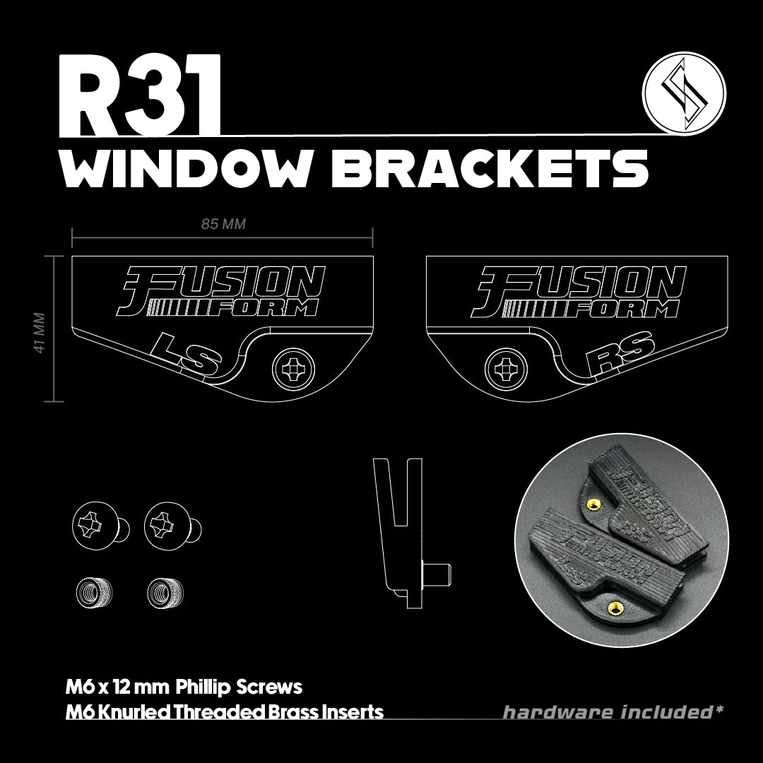 Nissan R31 Skyline - Window Bracket Kit