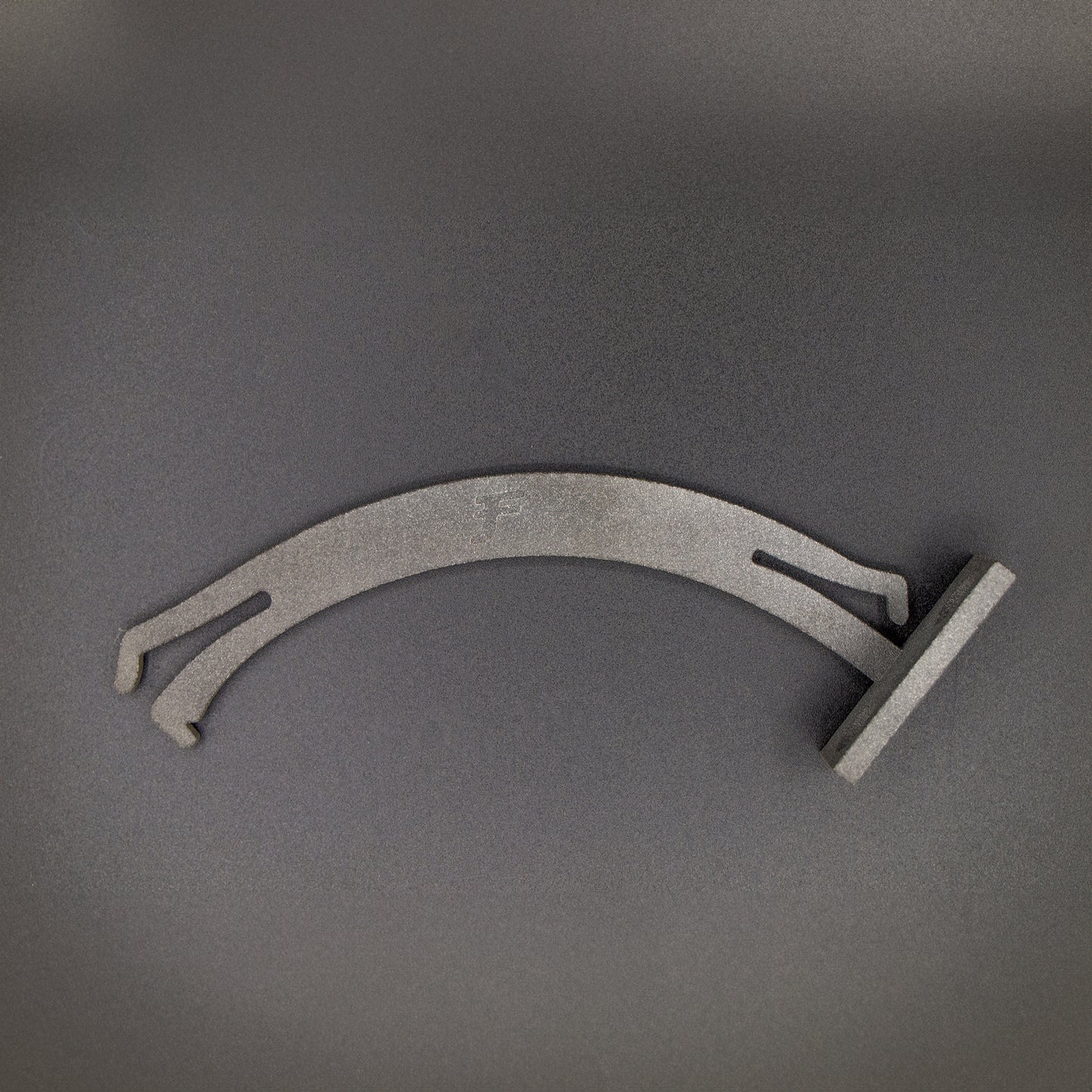 Nissan R31 Skyline centre console lid mechanism, 3D printed for precise fitment, showing the durable swing-arm design for smooth lid operation.