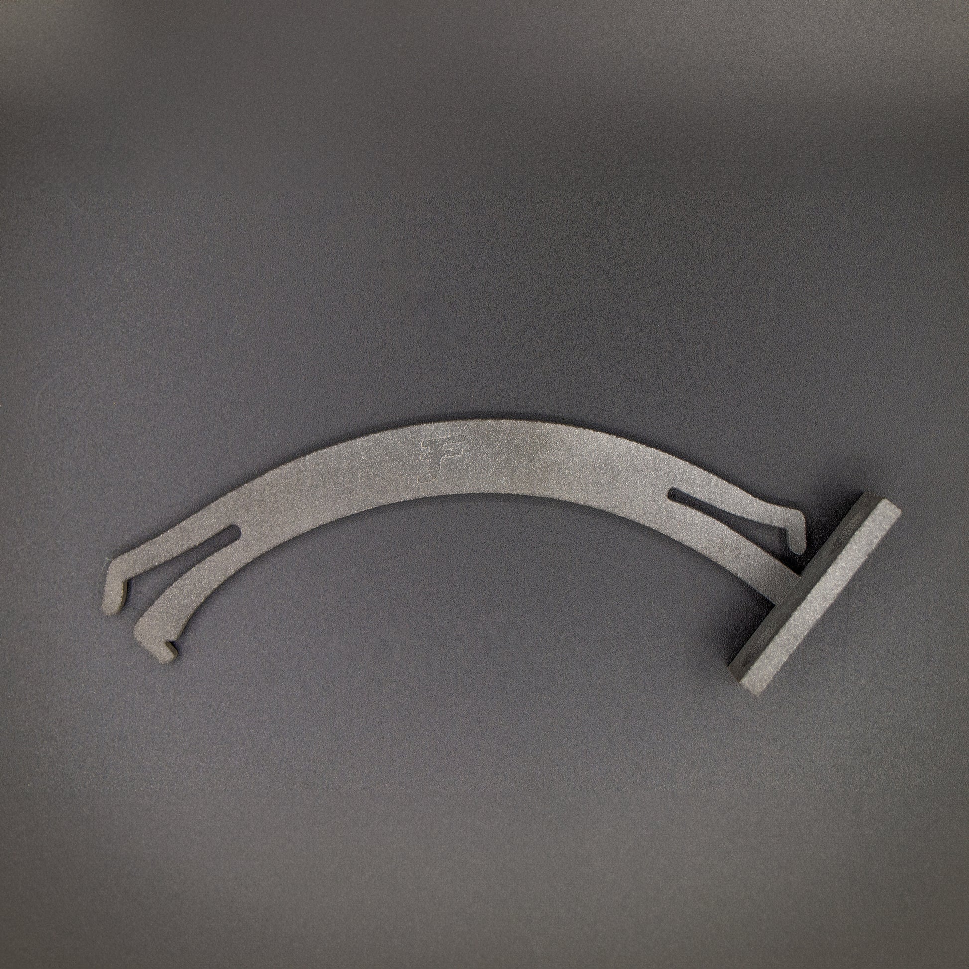 Nissan R31 Skyline centre console lid mechanism, 3D printed for precise fitment, showing the durable swing-arm design for smooth lid operation.